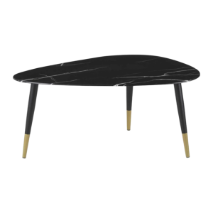 Ovaler Loungetisch in Marmoroptik 1